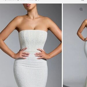 Florentina white strapless dress